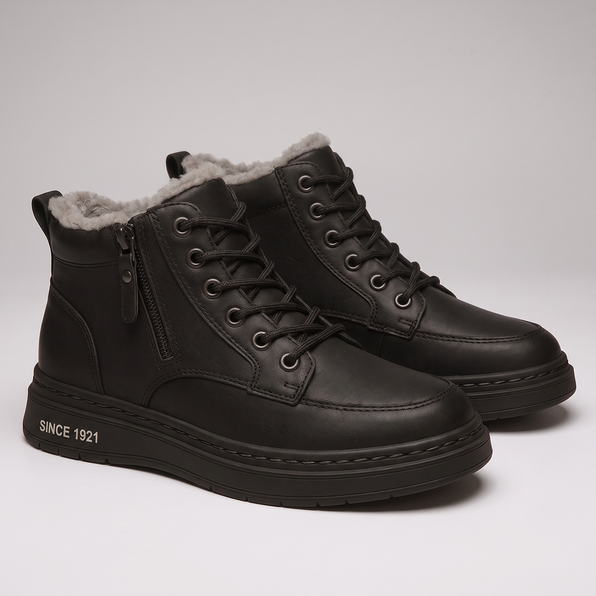 Gefütterte Winter-Sneaker aus Kunstleder für Damen und Herren