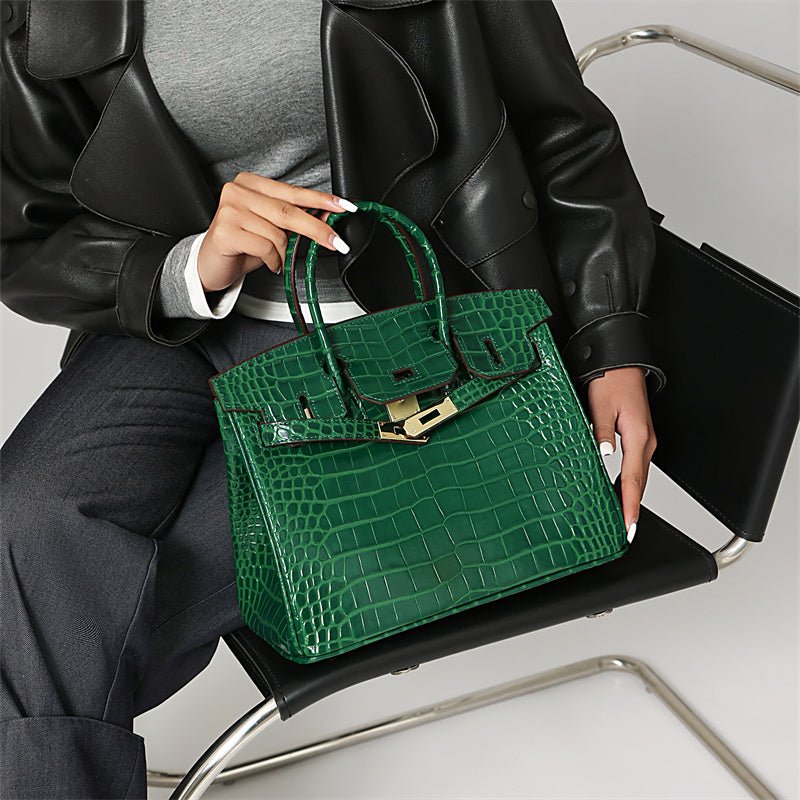 Elegante Damen Handtasche Aus Leder Mit Henkel