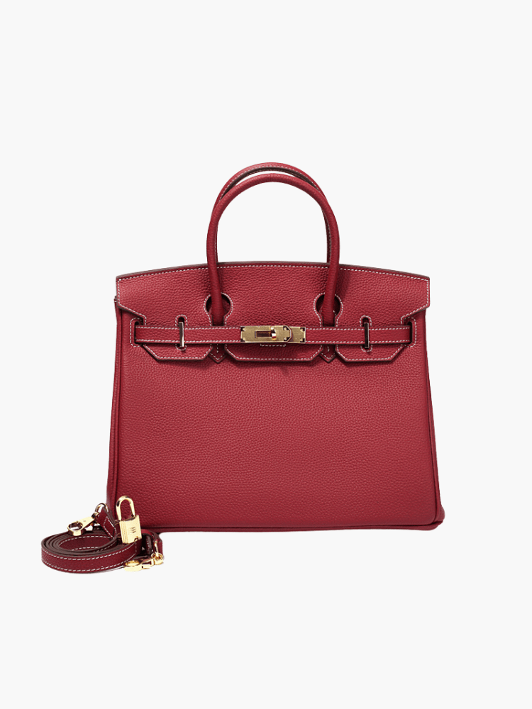 Elegante Damen Handtasche Aus Leder Mit Henkel