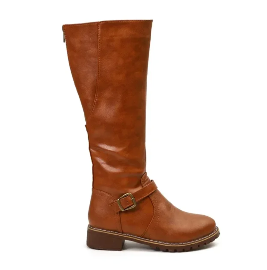 Damen Stiefel Mit Herausnehmbarem Fußbett Und Profilsohle