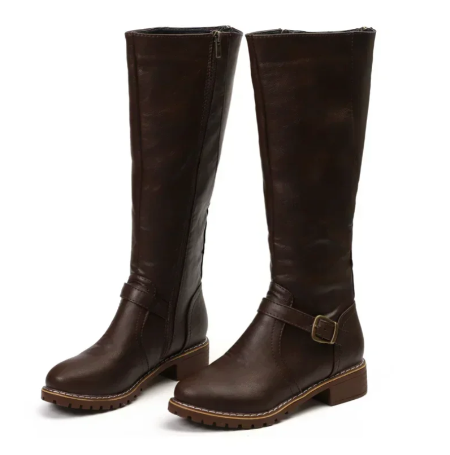 Damen Stiefel Mit Herausnehmbarem Fußbett Und Profilsohle