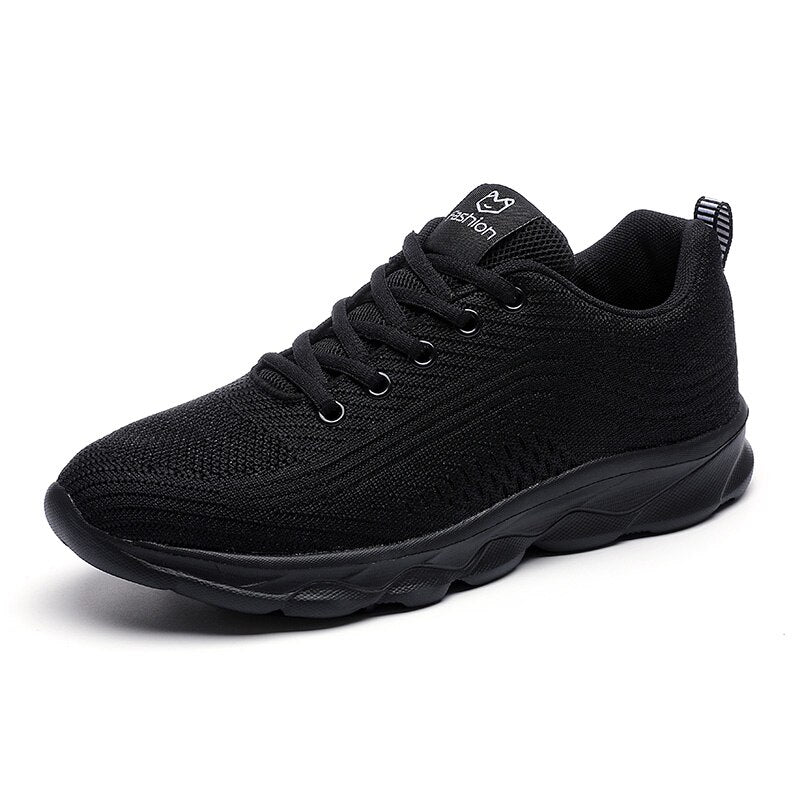 Orthopädische Damen Sneaker aus Stretch Strick mit Weiter Zehenbox