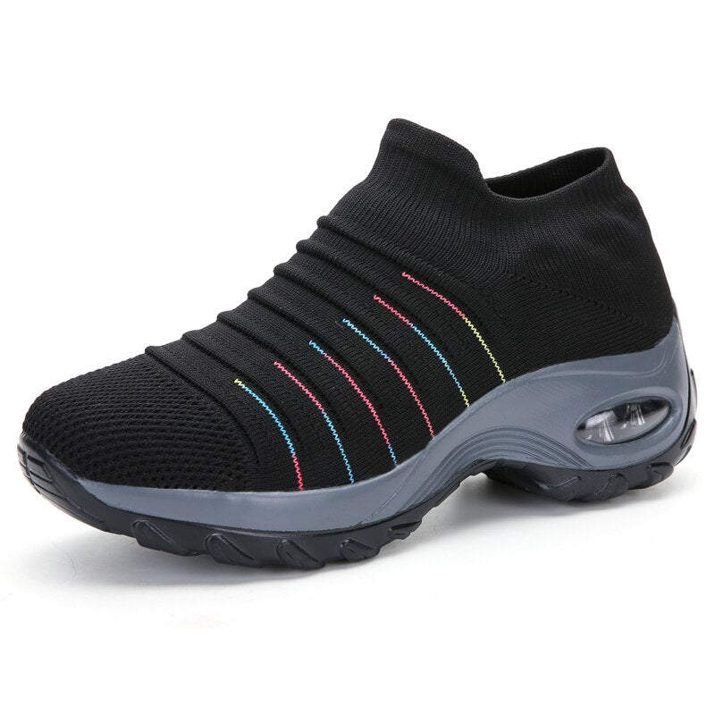Atmungsaktive Damen Orthopädie Schuhe mit Dämpfung