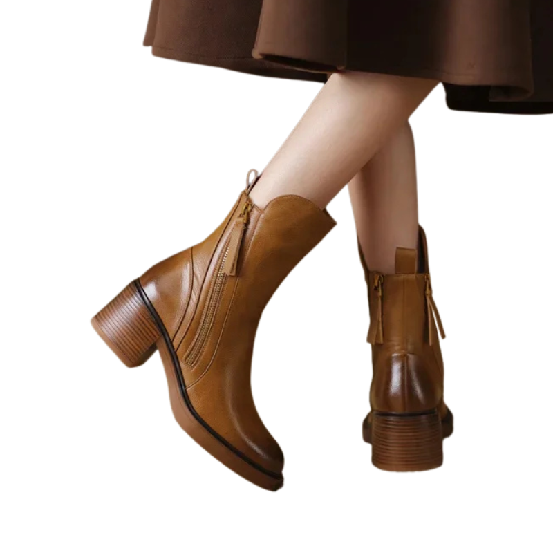 Schicke Damen Plateaustiefel Mit Gepolsterter Innensohle