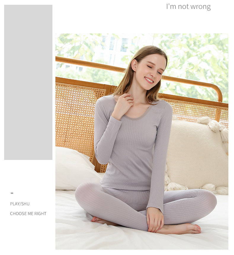 Formendes Damen Thermowäsche Set mit Stehkragen