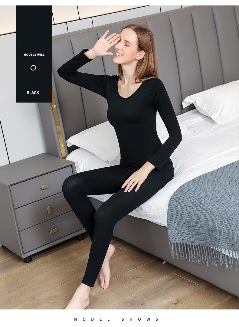 Formendes Damen Thermowäsche Set mit Stehkragen