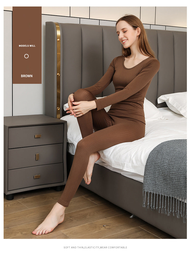 Formendes Damen Thermowäsche Set mit Stehkragen