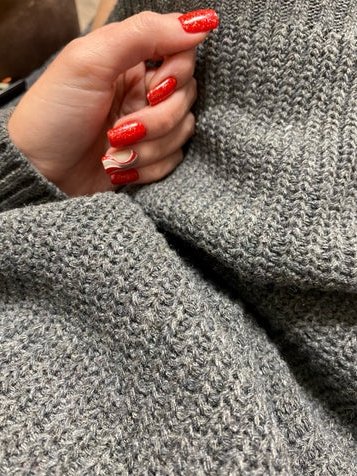 Rollkragen Strickkleid Mit Weiter Passform