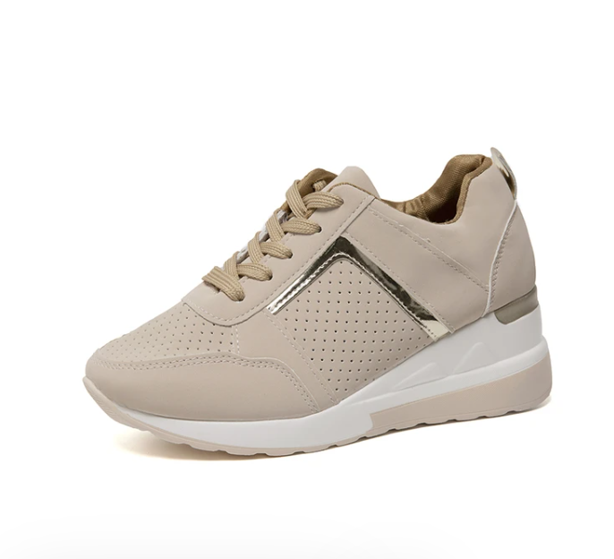 Gepolsterte Damen Komfort Sneaker mit atmungsaktivem Obermaterial