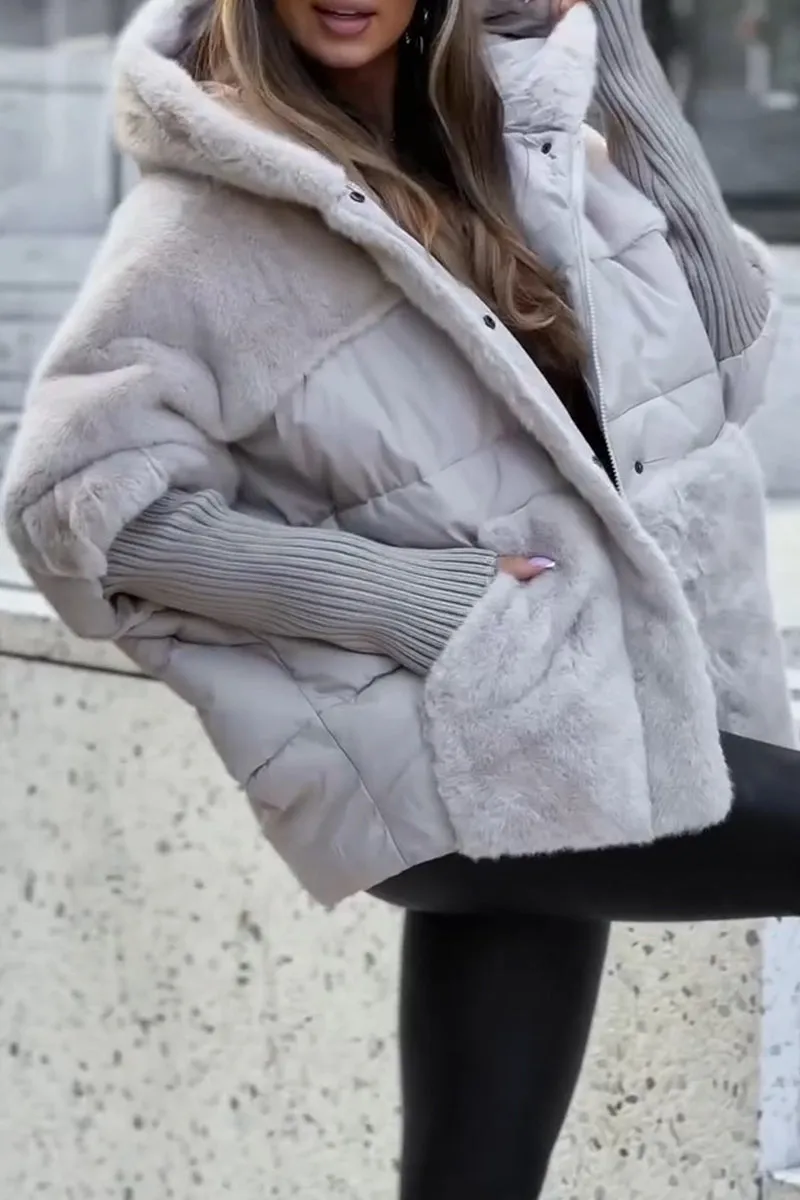 Hattie | Hooded Quilted Water Repellent Coat