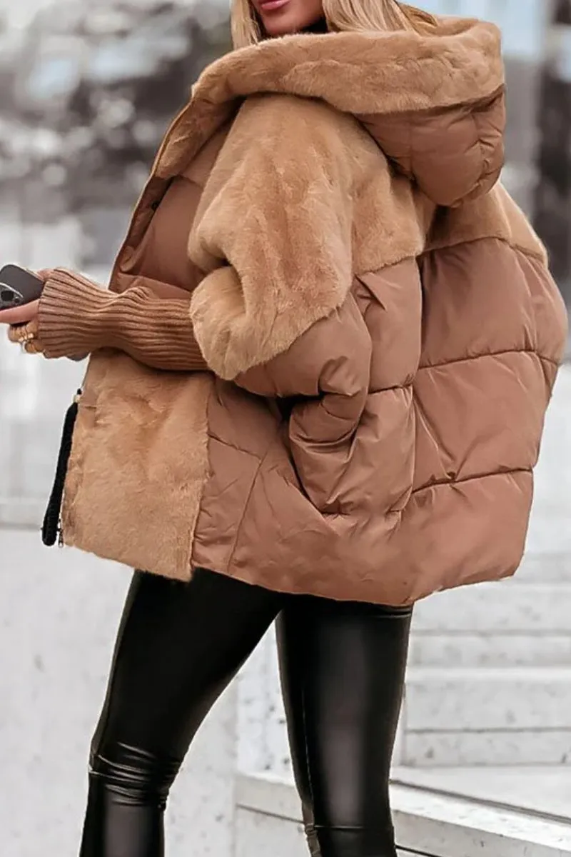 Hattie | Hooded Quilted Water Repellent Coat