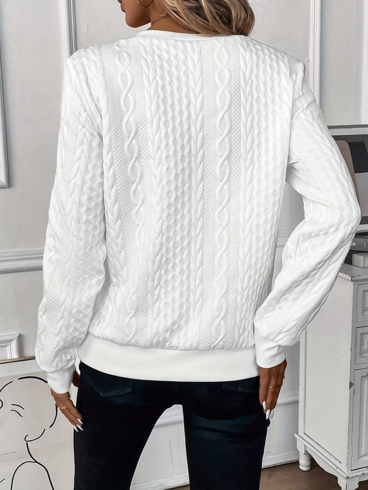 Strickpullover Mit Halbem Reißverschluss Und Ringzug