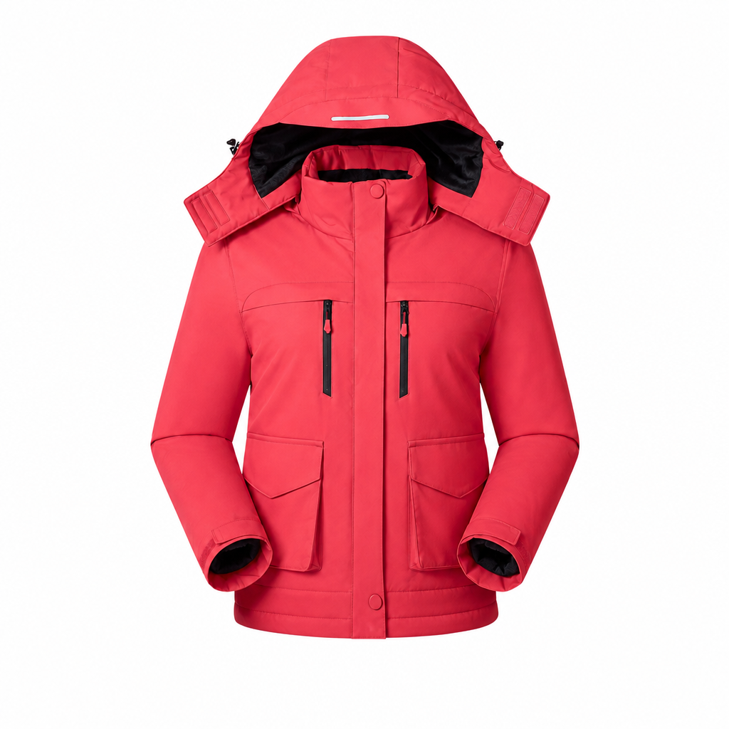 Veste chauffante à capuche avec port USB