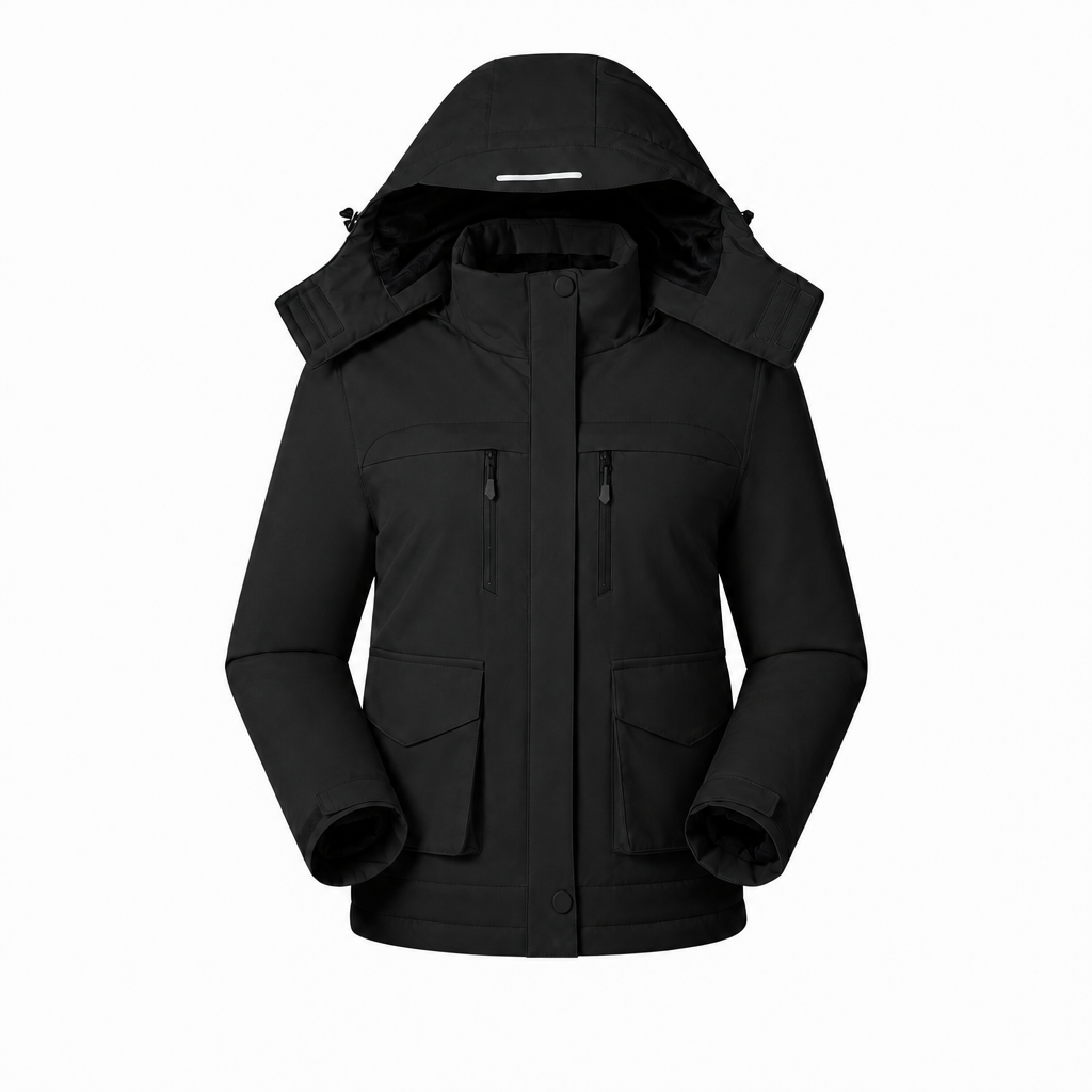 Veste chauffante à capuche avec port USB