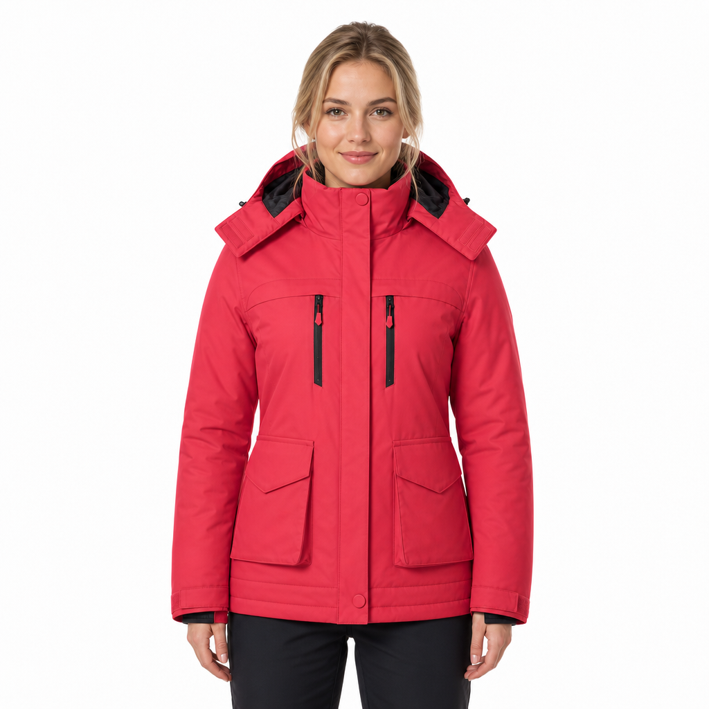 Veste chauffante à capuche avec port USB