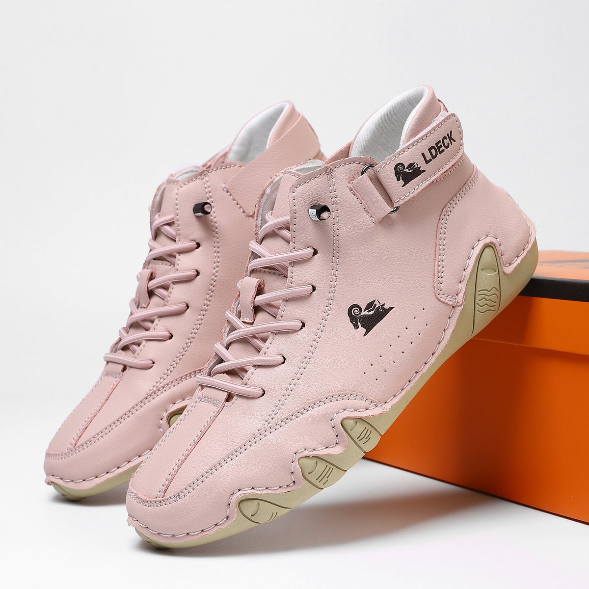Unisex Barfußschuhe aus PU Leder mit Rutschfester Sohle