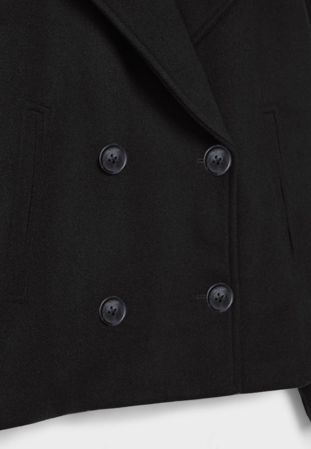 Kurze Zweireihige Damen Jacke mit Lockerem Schnitt